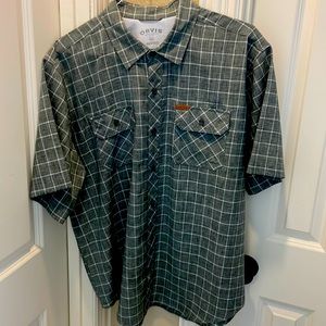 Mens Orvis SS Tech Casual Button down shirt in XXL.